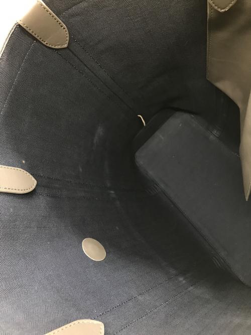 J&M DAVIDSON（ジェイ＆エム デヴィッドソン）J&M DAVIDSON (ジェイ＆エム デヴィッドソン) レザートートバッグ ブラック×グレー サイズ:-の古着・服飾アイテム