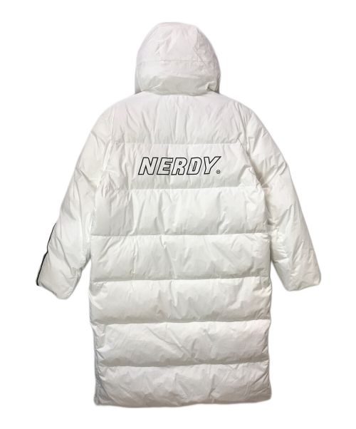 NERDY（ノルディ）NERDY (ノルディ) NY Track Long Down Jacket ロング ダウン ジャケット コート ホワイト サイズ:Mの古着・服飾アイテム