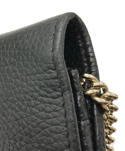 GUCCI（グッチ）GUCCI (グッチ) インターロッキングG ソーホー チェーンウォレット ショルダーバッグ ブラック サイズ:-の古着・服飾アイテム