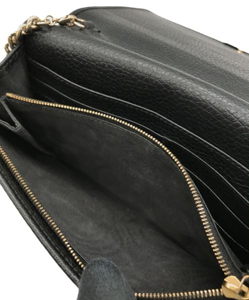 GUCCI（グッチ）GUCCI (グッチ) インターロッキングG ソーホー チェーンウォレット ショルダーバッグ ブラック サイズ:-の古着・服飾アイテム