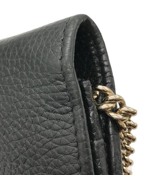 GUCCI（グッチ）GUCCI (グッチ) インターロッキングG ソーホー チェーンウォレット ショルダーバッグ ブラック サイズ:-の古着・服飾アイテム