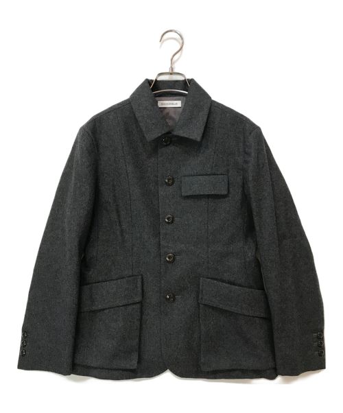 MADISON BLUE（マディソンブルー）MADISON BLUE (マディソンブルー) WAIST SHAPED MILITARY JK FLANNEL グレー サイズ:01(S)の古着・服飾アイテム