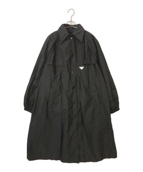 PRADA（プラダ）PRADA (プラダ) RE-NYLON 2WAYロングコート ブラック サイズ:36の古着・服飾アイテム
