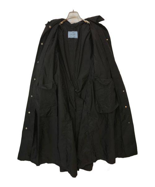 PRADA（プラダ）PRADA (プラダ) RE-NYLON 2WAYロングコート ブラック サイズ:36の古着・服飾アイテム