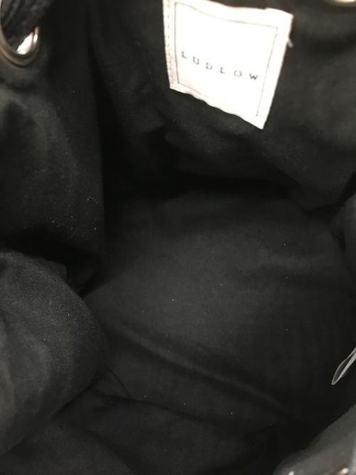 LUDLOW（ラドロー）LUDLOW (ラドロー) 編み紐 コードタッセルフリンジ ショルダーバッグ ブラック サイズ:-の古着・服飾アイテム