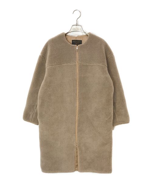 MICA&DEAL（マイカアンドディール）MICA&DEAL (マイカ＆ディール) ドロップショルダーボアコート ブラウン サイズ:FREEの古着・服飾アイテム