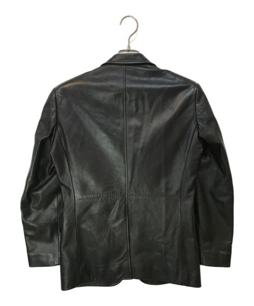 VISARUNO（ビサルノ）VISARUNO (ビサルノ) ラムレザーテーラードジャケット ブラック サイズ:Sの古着・服飾アイテム