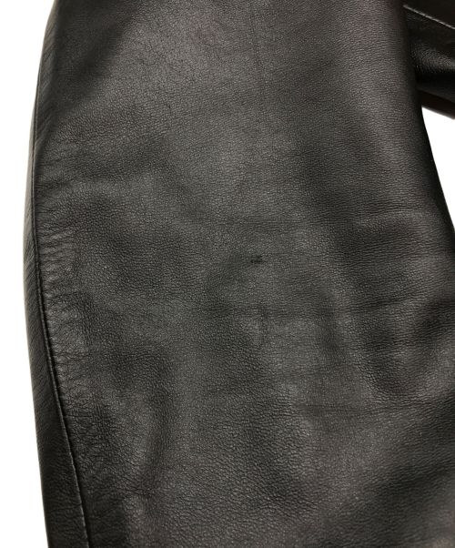 VISARUNO（ビサルノ）VISARUNO (ビサルノ) ラムレザーテーラードジャケット ブラック サイズ:Sの古着・服飾アイテム