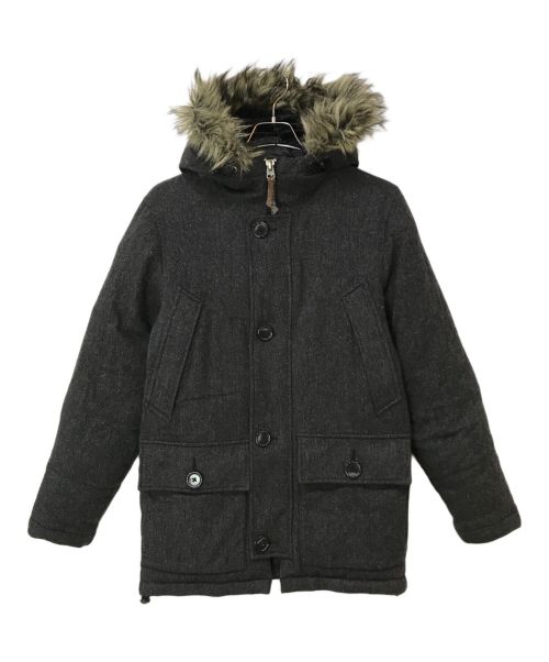 Eddie Bauer（エディーバウアー）Eddie Bauer (エディーバウアー) ポーラーパーカー ウールダウンジャケット グレー サイズ:XSの古着・服飾アイテム