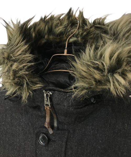 Eddie Bauer（エディーバウアー）Eddie Bauer (エディーバウアー) ポーラーパーカー ウールダウンジャケット グレー サイズ:XSの古着・服飾アイテム