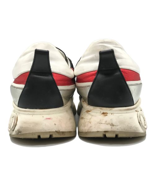 JIMMY CHOO（ジミーチュウ）JIMMY CHOO (ジミーチュウ) RAINE ダッドスニーカー ブラック×レッド サイズ:42の古着・服飾アイテム