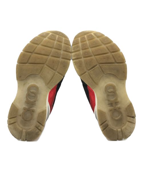 JIMMY CHOO（ジミーチュウ）JIMMY CHOO (ジミーチュウ) RAINE ダッドスニーカー ブラック×レッド サイズ:42の古着・服飾アイテム