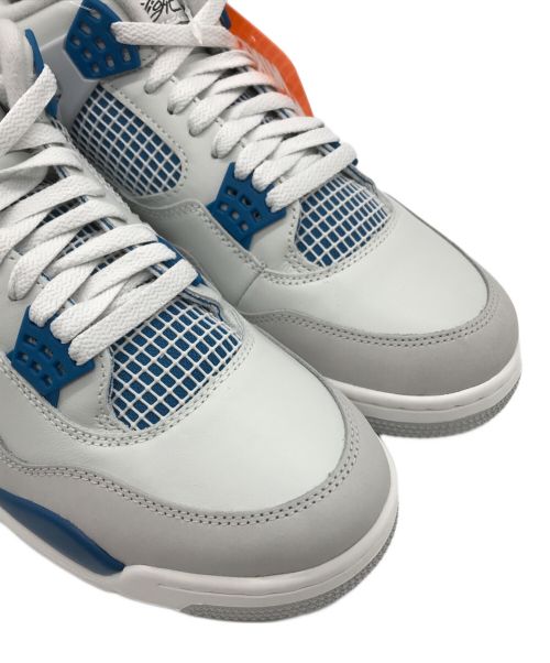 NIKE（ナイキ）NIKE (ナイキ) AIR JORDAN 4 RETRO(エアジョーダン 4 レトロ)/ローカットスニーカー OFF-WHITE/MILITARY BLUE サイズ:US10.5の古着・服飾アイテム