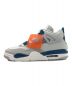 NIKE (ナイキ) AIR JORDAN 4 RETRO(エアジョーダン 4 レトロ)/ローカットスニーカー OFF-WHITE/MILITARY BLUE サイズ:US10.5：25000円