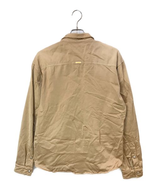 DIESEL（ディーゼル）DIESEL (ディーゼル) スナップボタンシャツ ベージュ サイズ:Mの古着・服飾アイテム