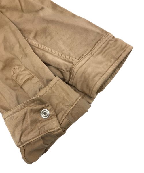 DIESEL（ディーゼル）DIESEL (ディーゼル) スナップボタンシャツ ベージュ サイズ:Mの古着・服飾アイテム