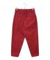TOMORROW LAND (トゥモローランド) ポリエステルコットンツイル ダブルバックルパンツ レッド サイズ:M：3000円