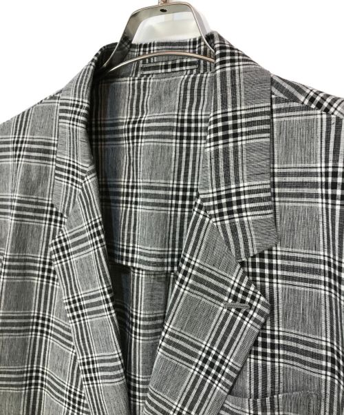 ADULT ORIENTED ROBES（アダルトオリエンテッドローブス）ADULT ORIENTED ROBES (アダルトオリエンテッドローブス) グレンチェックSHADE テーラードジャケット グレー サイズ:5の古着・服飾アイテム