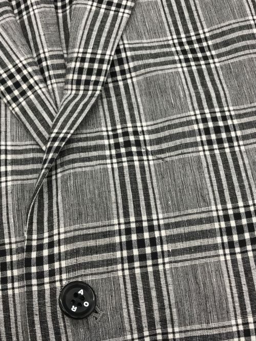 ADULT ORIENTED ROBES（アダルトオリエンテッドローブス）ADULT ORIENTED ROBES (アダルトオリエンテッドローブス) グレンチェックSHADE テーラードジャケット グレー サイズ:5の古着・服飾アイテム