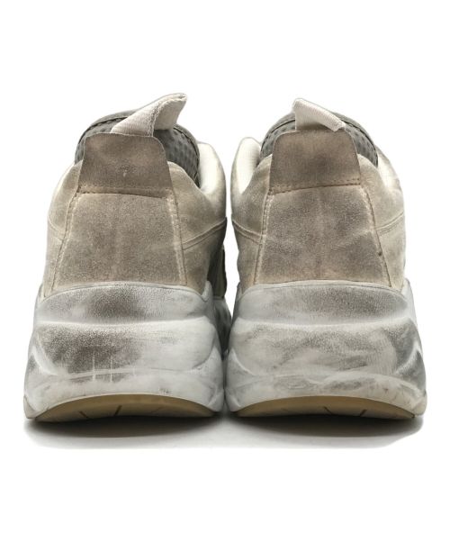 Acne studios（アクネ ストゥディオズ）Acne studios (アクネ ストゥディオス) Rockaway Tumbled ユーズド加工スニーカー ホワイト サイズ:42の古着・服飾アイテム