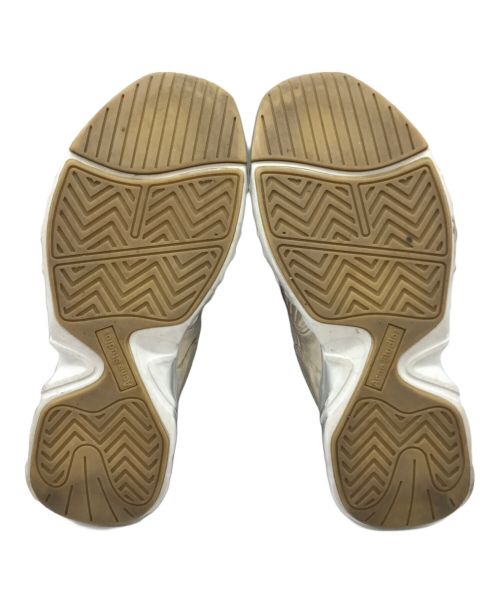 Acne studios（アクネ ストゥディオズ）Acne studios (アクネ ストゥディオス) Rockaway Tumbled ユーズド加工スニーカー ホワイト サイズ:42の古着・服飾アイテム