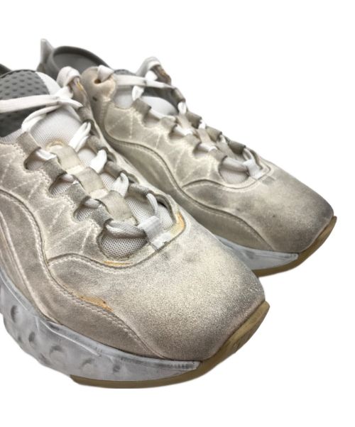 Acne studios（アクネ ストゥディオズ）Acne studios (アクネ ストゥディオス) Rockaway Tumbled ユーズド加工スニーカー ホワイト サイズ:42の古着・服飾アイテム
