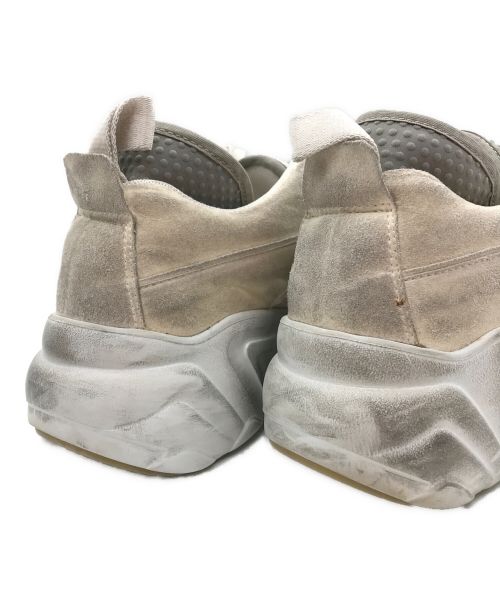 Acne studios（アクネ ストゥディオズ）Acne studios (アクネ ストゥディオス) Rockaway Tumbled ユーズド加工スニーカー ホワイト サイズ:42の古着・服飾アイテム