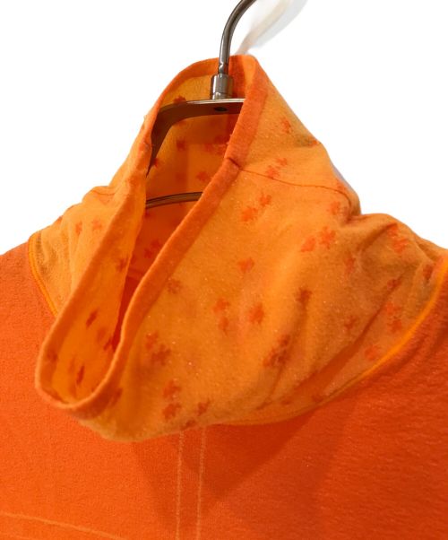 Mame Kurogouchi（マメクロゴウチ）Mame Kurogouchi (マメクロゴウチ) Osmanthus Motif Jacquard Sheer Knitted Top オレンジ サイズ:2の古着・服飾アイテム