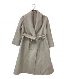 ANAYI（アナイ）の古着「シャルムビーバーショールカラーコート」｜ベージュ