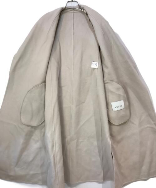 ANAYI（アナイ）ANAYI (アナイ) シャルムビーバーショールカラーコート ベージュ サイズ:36の古着・服飾アイテム