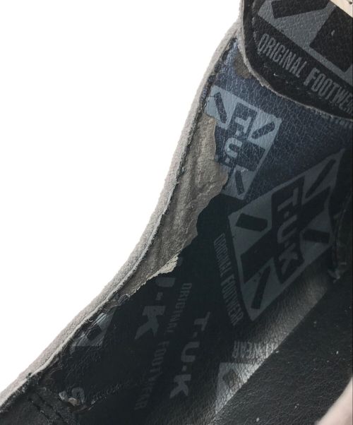 TUK（ティーユーケー）TUK (ティーユーケー) suede low sole creeper シューズ ブラック×グレー サイズ:9の古着・服飾アイテム