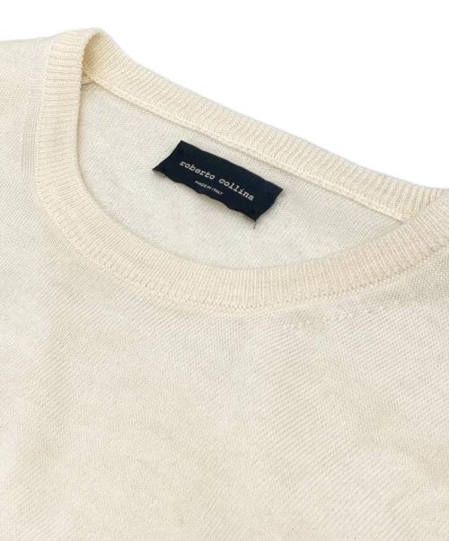 ROBERTO COLLINA（ロベルトコリーナ）ROBERTO COLLINA (ロベルトコリーナ) ウールニット ホワイト サイズ:44の古着・服飾アイテム