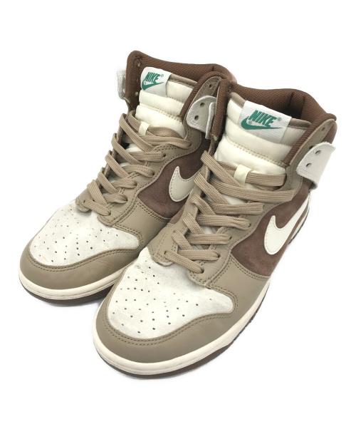NIKE（ナイキ）NIKE (ナイキ) DUNK HI RETRO PREMIUM(ダンク ハイ レトロ プレミアム)/ハイカットスニーカー SAIL/KHAKI/LIGHT CHOCOLATE サイズ:US8.5の古着・服飾アイテム