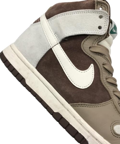 NIKE（ナイキ）NIKE (ナイキ) DUNK HI RETRO PREMIUM(ダンク ハイ レトロ プレミアム)/ハイカットスニーカー SAIL/KHAKI/LIGHT CHOCOLATE サイズ:US8.5の古着・服飾アイテム