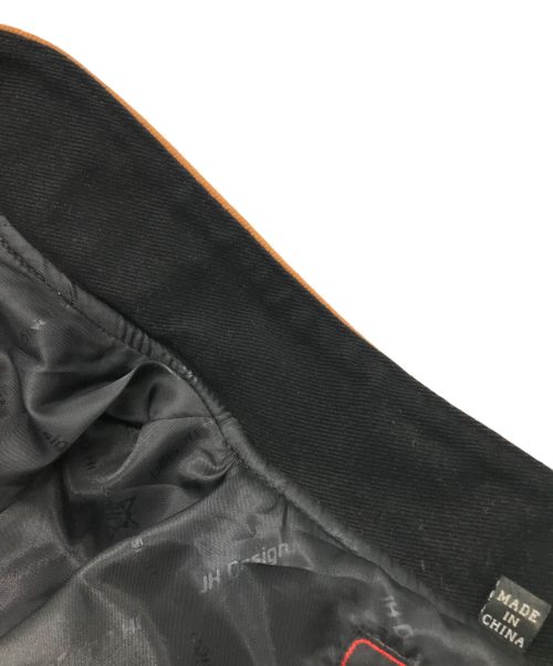 JH Design（ジェイエイチデザイン）JH Design (ジェイエイチデザイン) M&M'S 刺繍レーシングジャケット ブラック×ブラウン サイズ:2XLの古着・服飾アイテム