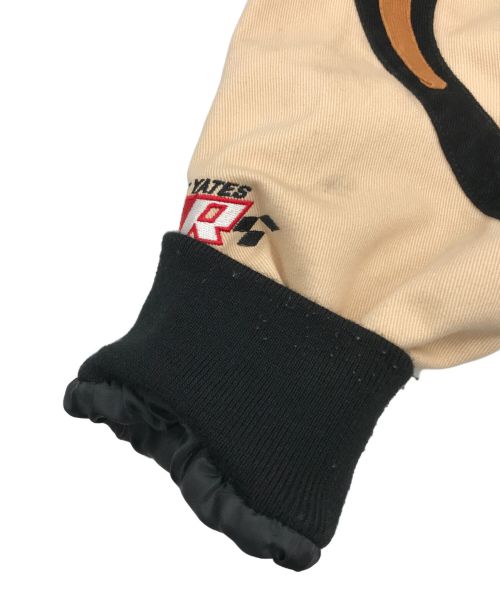 JH Design（ジェイエイチデザイン）JH Design (ジェイエイチデザイン) M&M'S 刺繍レーシングジャケット ブラック×ブラウン サイズ:2XLの古着・服飾アイテム