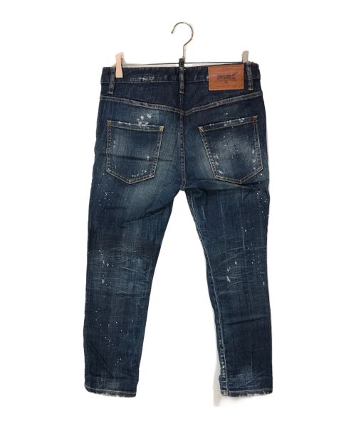 DSQUARED2（ディースクエアード）DSQUARED2 (ディースクエアード) COOL GIRL CROPPED デニムパンツ インディゴ サイズ:38の古着・服飾アイテム