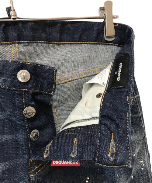 DSQUARED2（ディースクエアード）DSQUARED2 (ディースクエアード) Cool Girl Cropped Jean インディゴ サイズ:38の古着・服飾アイテム