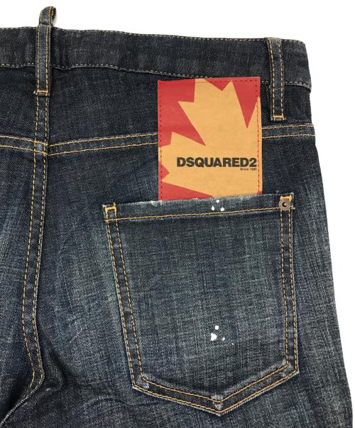 DSQUARED2（ディースクエアード）DSQUARED2 (ディースクエアード) Cool Girl Cropped Jean インディゴ サイズ:38の古着・服飾アイテム