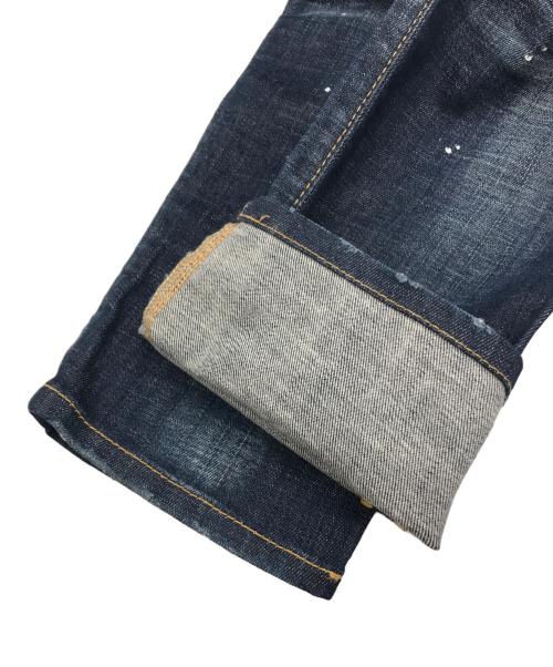 DSQUARED2（ディースクエアード）DSQUARED2 (ディースクエアード) Cool Girl Cropped Jean インディゴ サイズ:38の古着・服飾アイテム