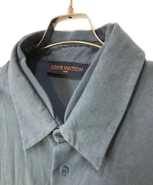 LOUIS VUITTON（ルイ ヴィトン）LOUIS VUITTON (ルイ ヴィトン) 22SS カラコラムフロックプリントジャージーシャツ ネイビー サイズ:4Lの古着・服飾アイテム