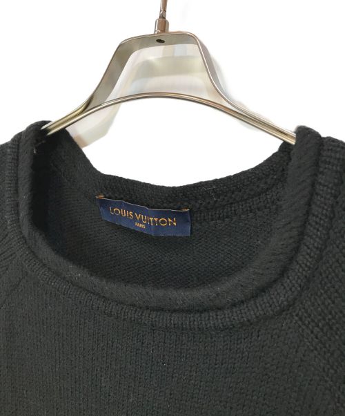 LOUIS VUITTON（ルイ ヴィトン）LOUIS VUITTON (ルイ ヴィトン) Barcode ＆ Earth Knit ホワイト×ブラック サイズ:XXLの古着・服飾アイテム