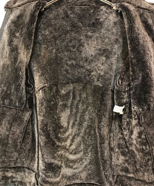 quattrocchi（クアトロッキ）quattrocchi (クアトロッキ) International Gallery (インターナショナルギャラリー) “MONSTER MONTONE”ムートンライダース ジャケット ブラウン サイズ:46の古着・服飾アイテム