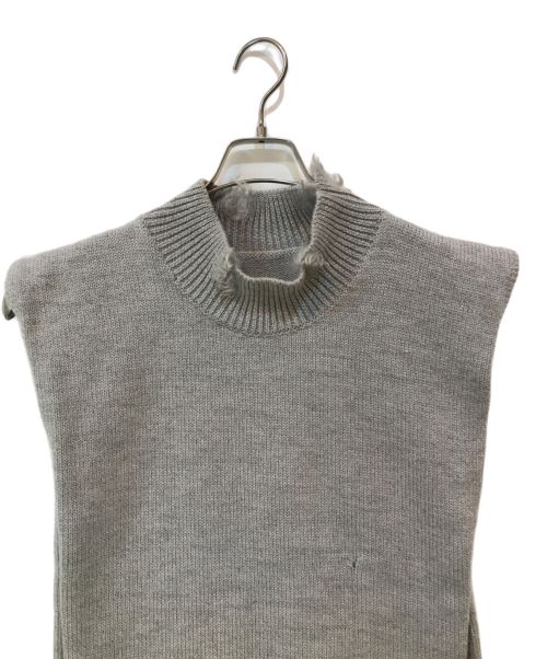 Maison Margiela（メゾンマルジェラ）Maison Margiela (メゾンマルジェラ) 19SS ダメージ加工 Gauge5 Vest グレー サイズ:Sの古着・服飾アイテム