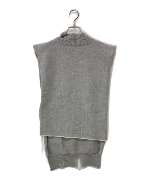Maison Margiela（メゾンマルジェラ）Maison Margiela (メゾンマルジェラ) 19SS ダメージ加工 Gauge5 Vest グレー サイズ:Sの古着・服飾アイテム