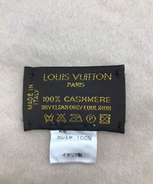 LOUIS VUITTON（ルイ ヴィトン）LOUIS VUITTON (ルイ ヴィトン) カシミヤマフラー ベージュの古着・服飾アイテム