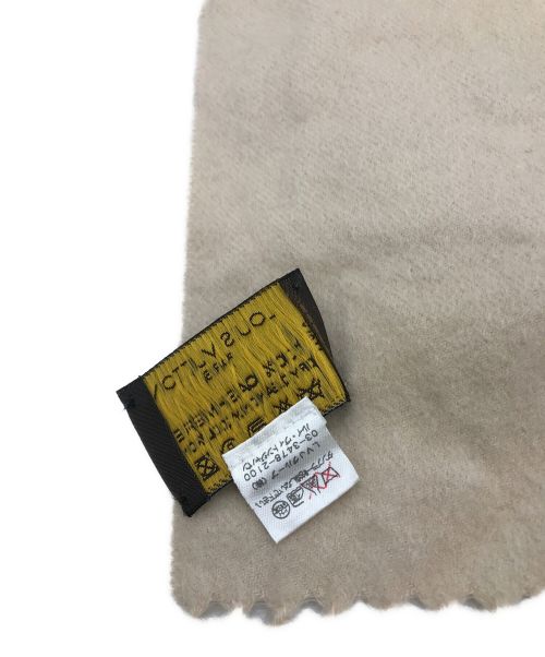 LOUIS VUITTON（ルイ ヴィトン）LOUIS VUITTON (ルイ ヴィトン) カシミヤマフラー ベージュの古着・服飾アイテム