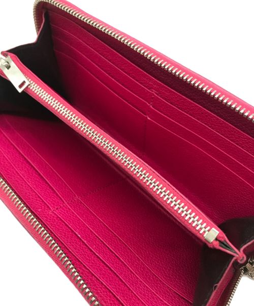 Saint Laurent Paris（サンローランパリ）Saint Laurent Paris (サンローランパリ) ラウンドファスナーロングウォレット ピンク サイズ:-の古着・服飾アイテム