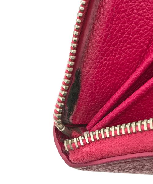 Saint Laurent Paris（サンローランパリ）Saint Laurent Paris (サンローランパリ) ラウンドファスナーロングウォレット ピンク サイズ:-の古着・服飾アイテム