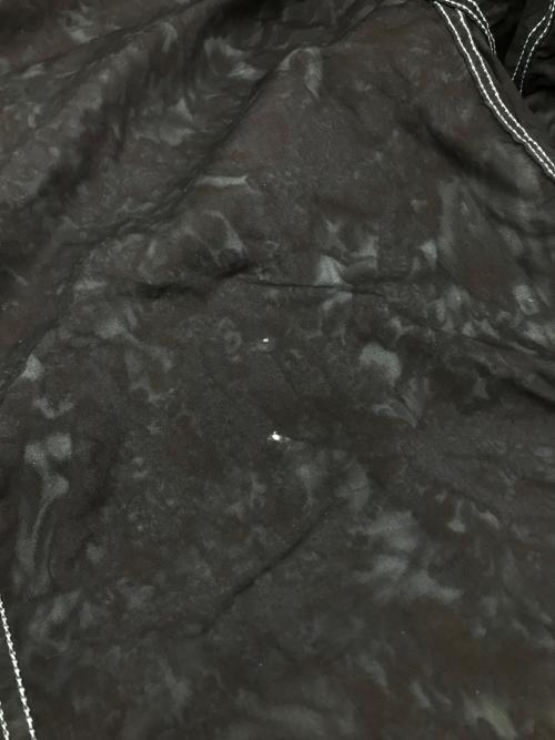 POST O'ALLS（ポストオーバーオールズ）POST O'ALLS (ポストオーバーオールズ) リキッドバティック タイダイ バナナカラー ジャケット ブラック サイズ:XLの古着・服飾アイテム